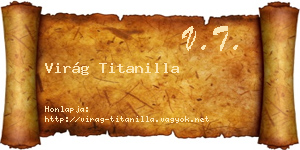 Virág Titanilla névjegykártya