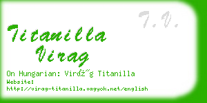 titanilla virag business card